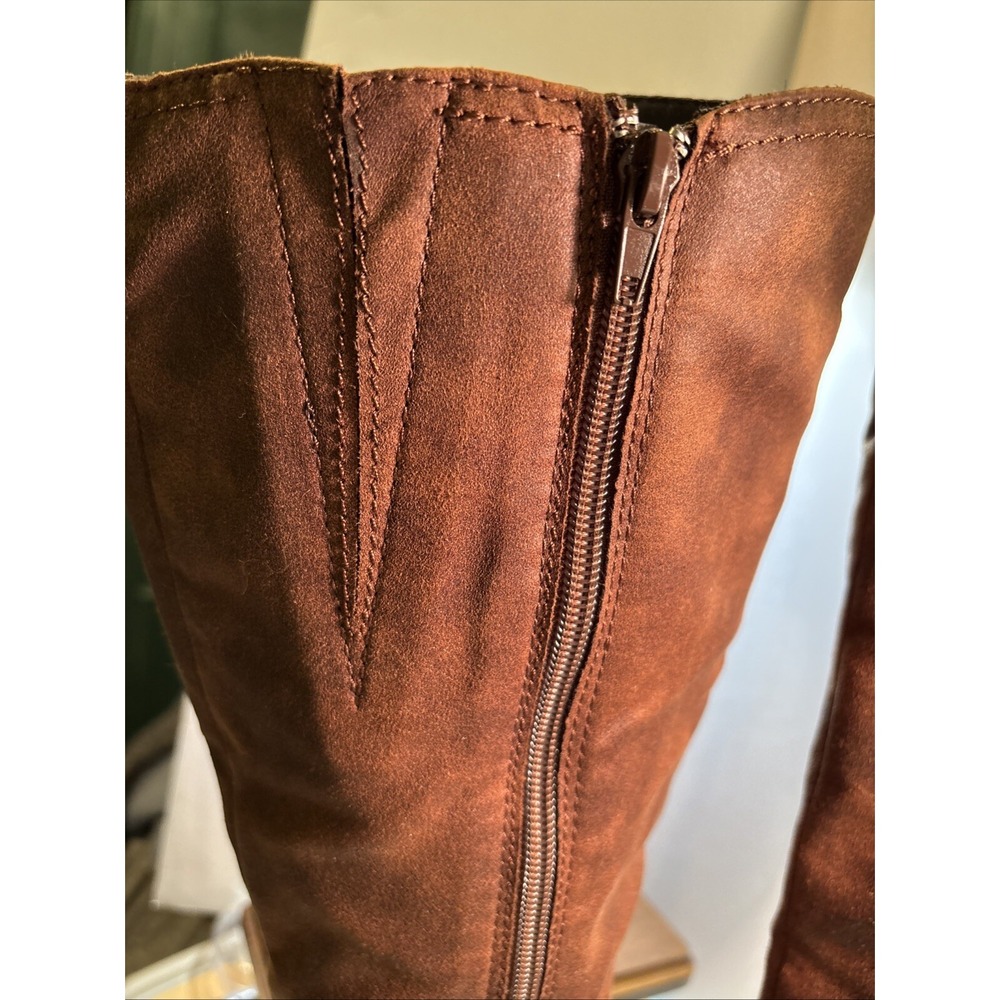 Sugar Women's Prima Soft Textured Boot Brown Fabric 8.5M - Picture 10 of 16